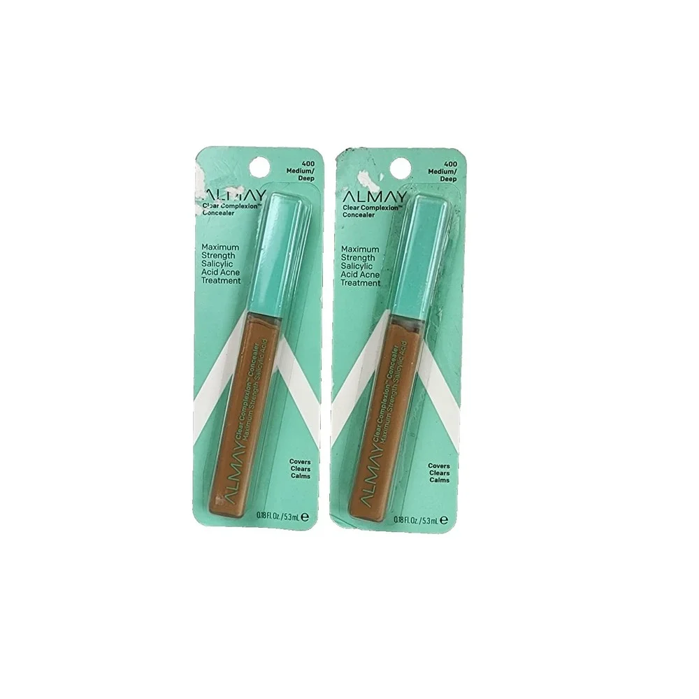 Almay Clear Comp Concealer Med Deep 400‎ Maximum Salicylic Acne Treatment 2 pk